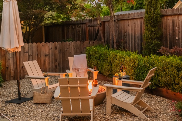 Evenings by the fire pit