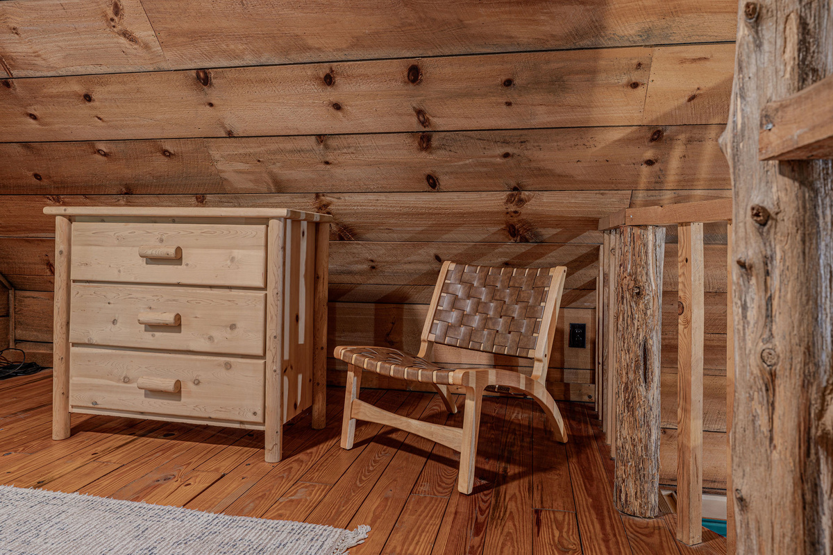 Enough storage and a little corner to just sit.