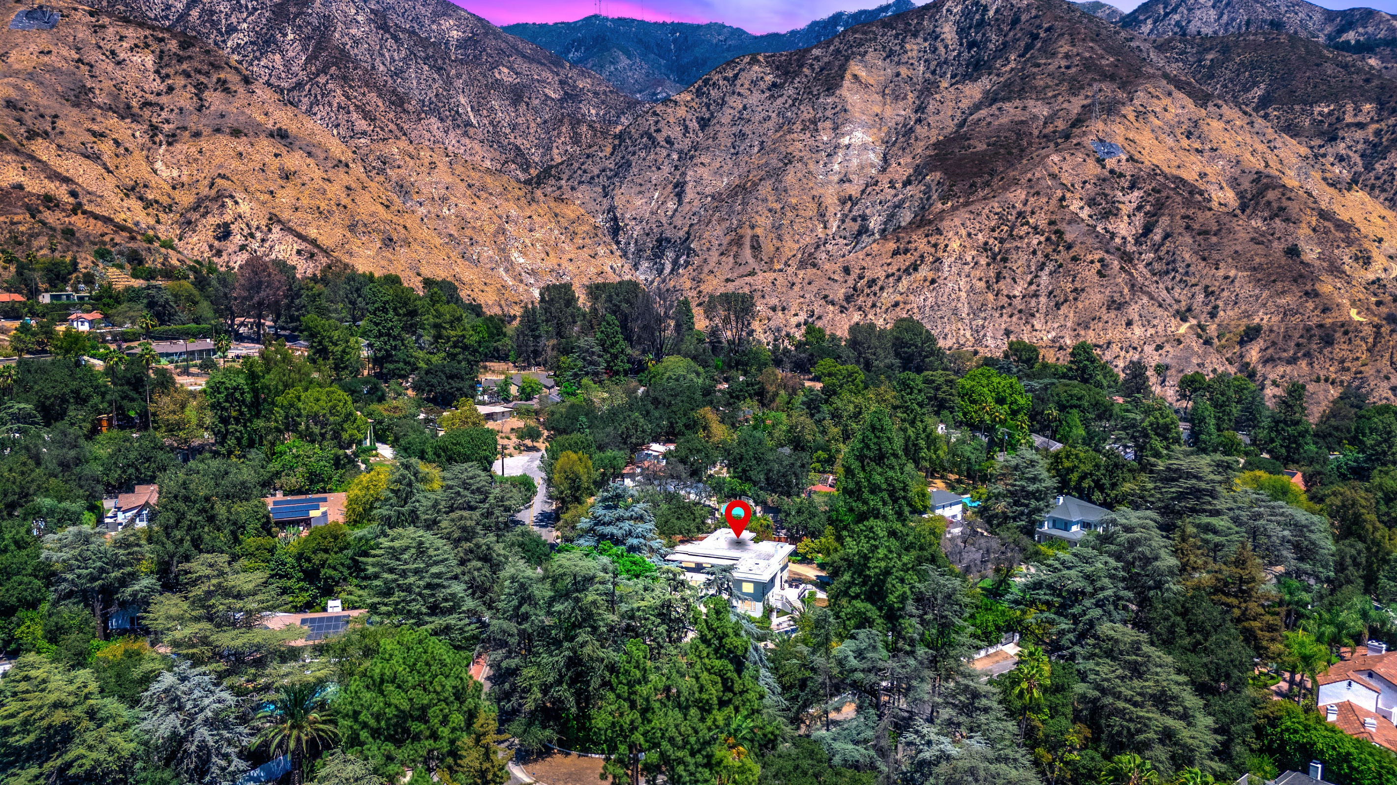 Aerial Perspective of the Entire Retreat