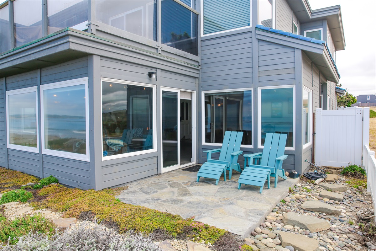 The patio at Stella Maris