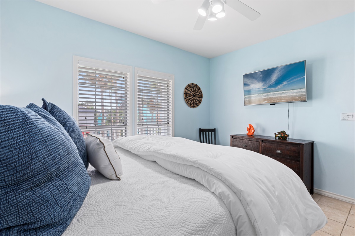 Our second bedroom, with a King bed, located on the 2nd floor.