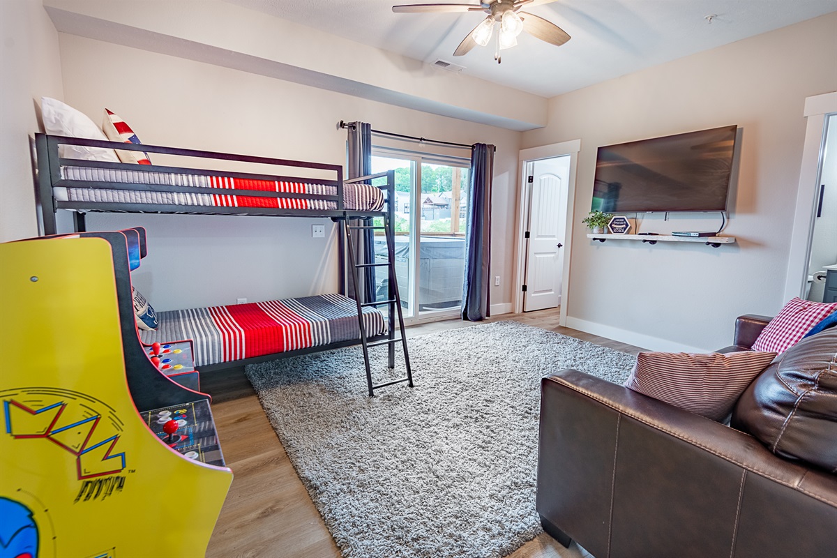 Game Bunk with Sleeper Sofa