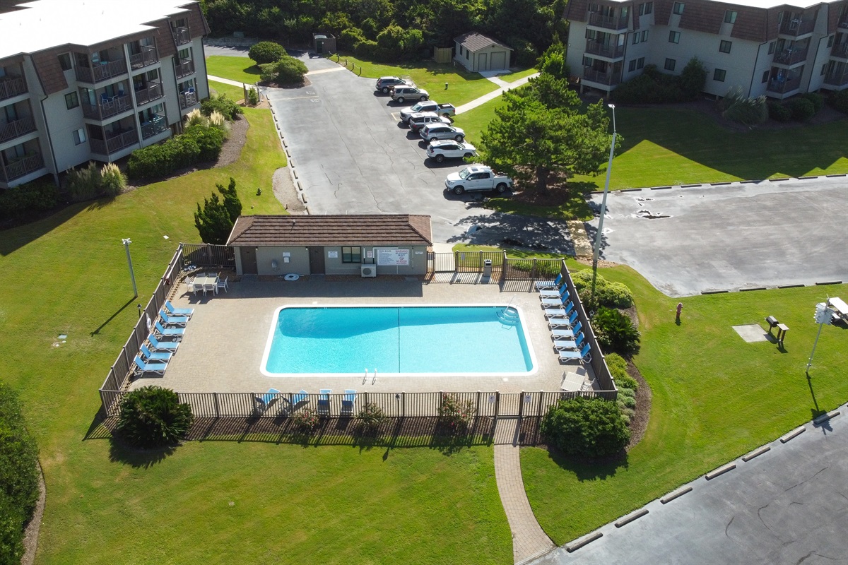 Pool aerial view