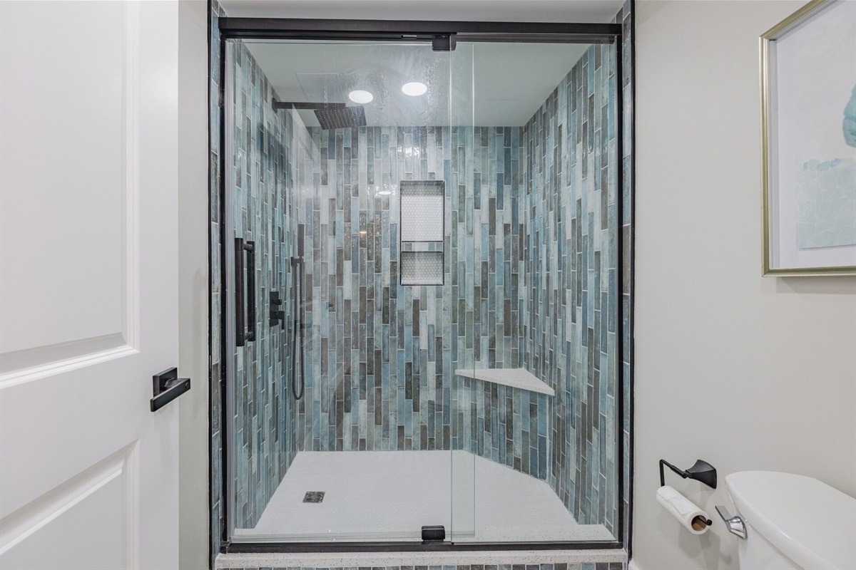 Master bathroom walk in shower