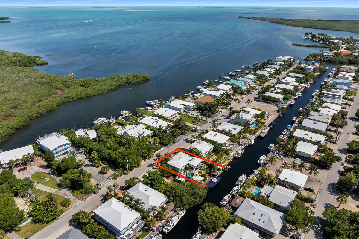 Canal leads directly to Florida Bay