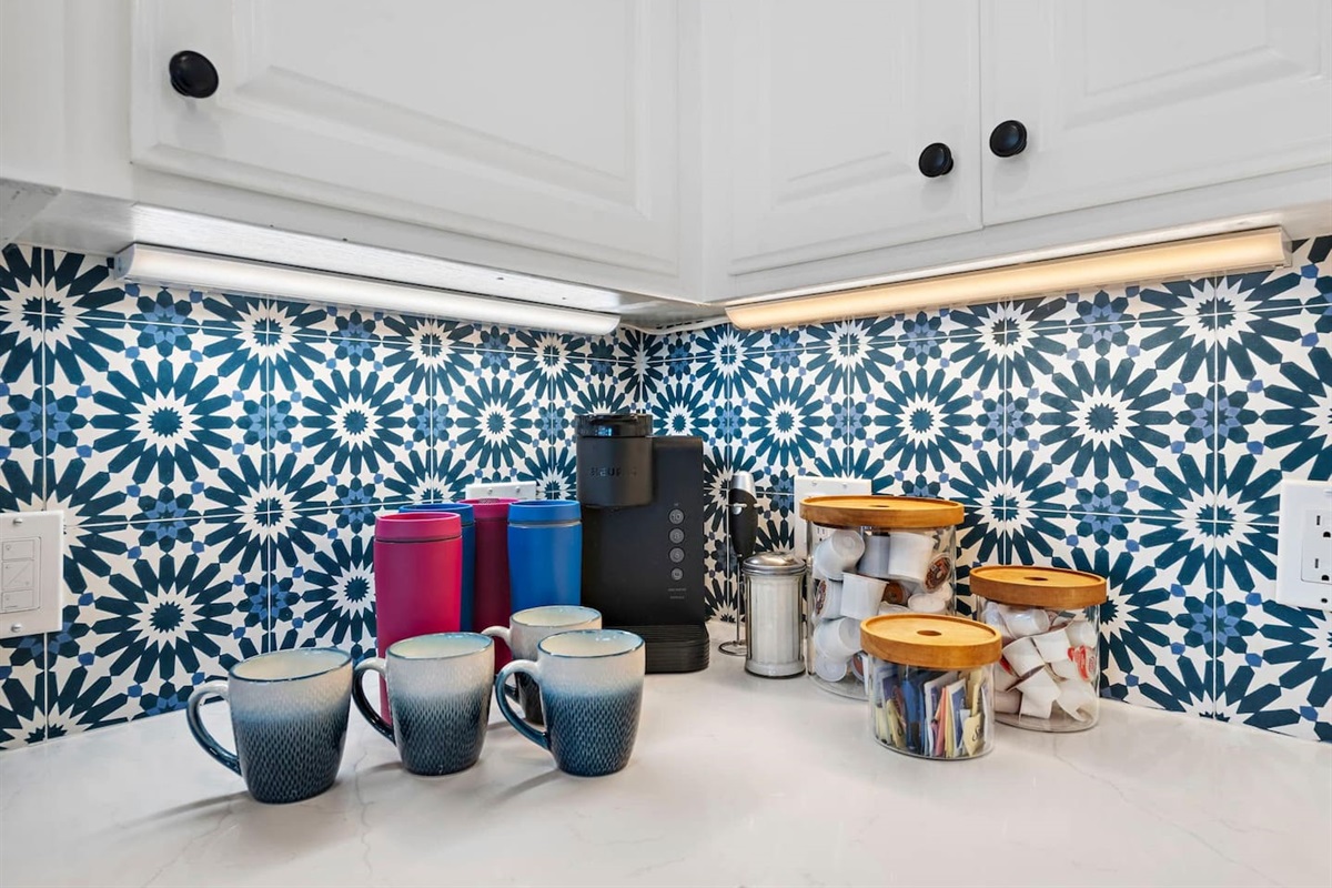 We provide Keurig coffee makers and pods to start every day right :)