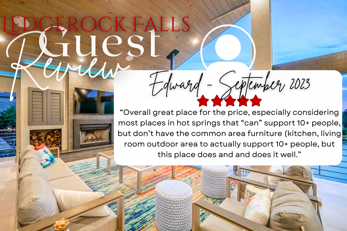 Check Out What a Recent Guest Has to Say About Our Property!