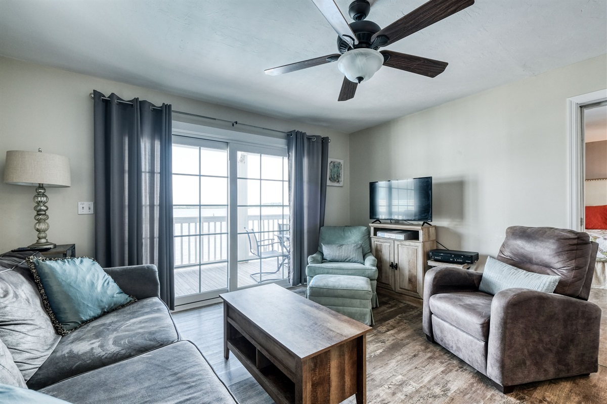 HD TV with Dish Network in the living area