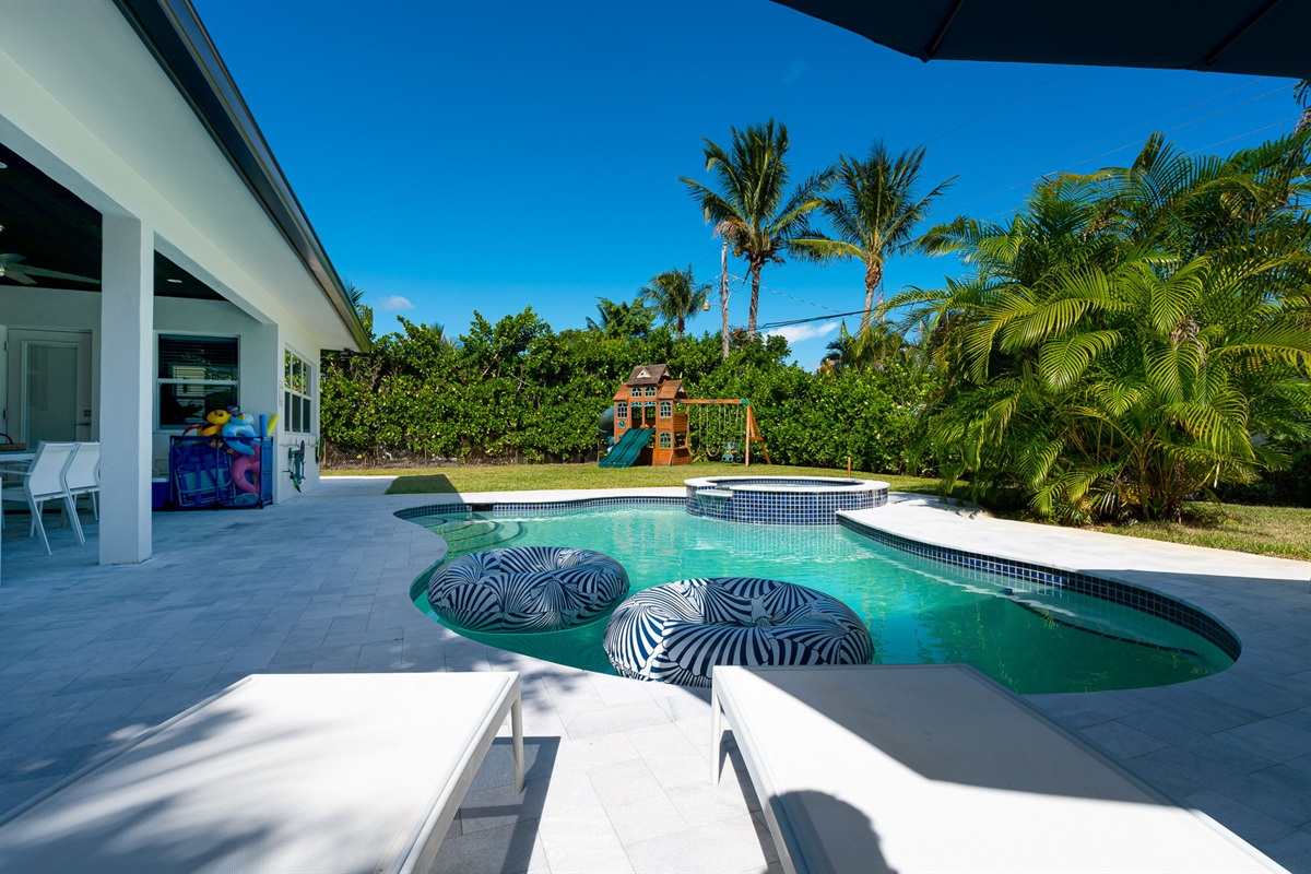 Enjoy a heated pool and bubbling spa&mdash;perfect for sun-soaked days and relaxing evenings.