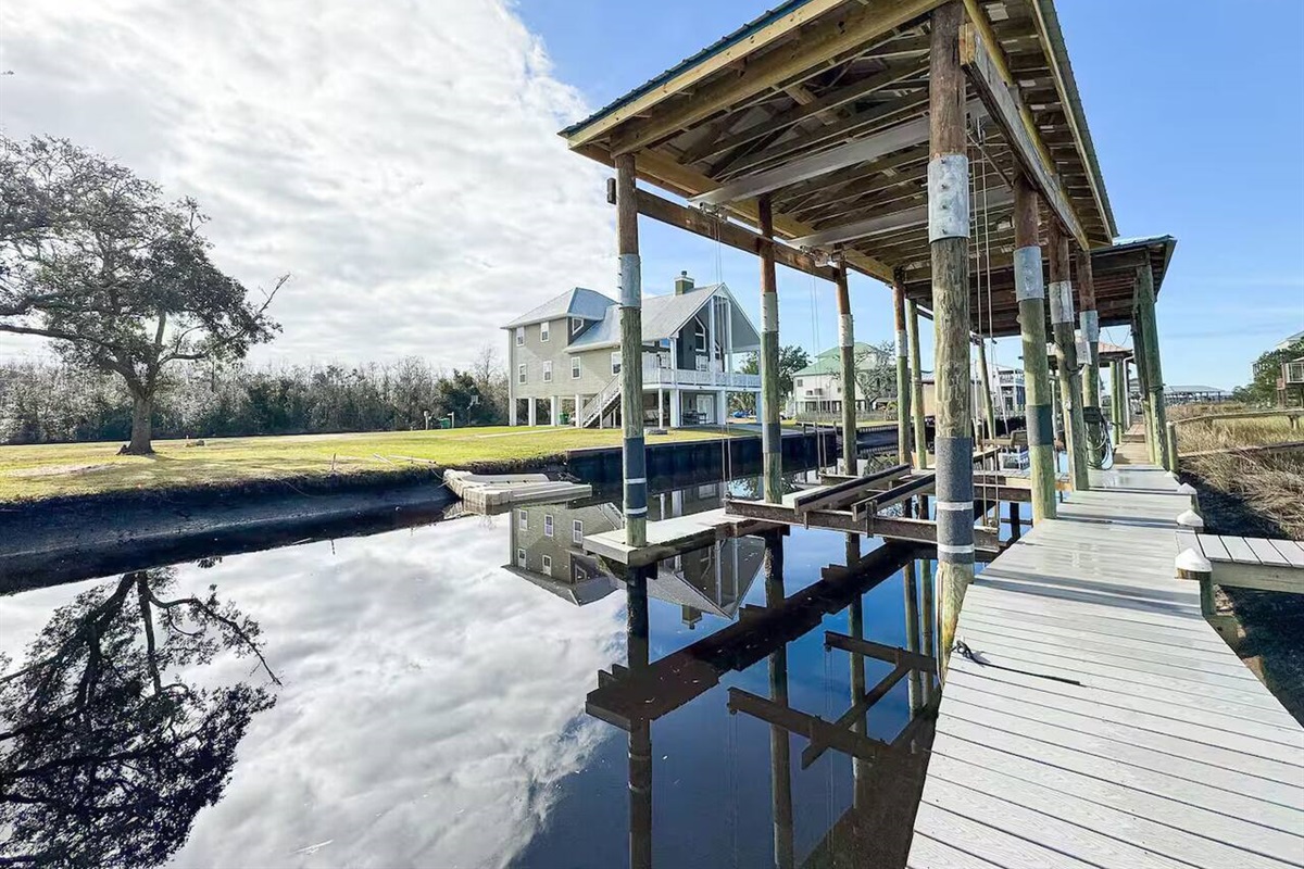 The mirrored reflections on the water make every sunrise and sunset a breathtaking moment right from the property.