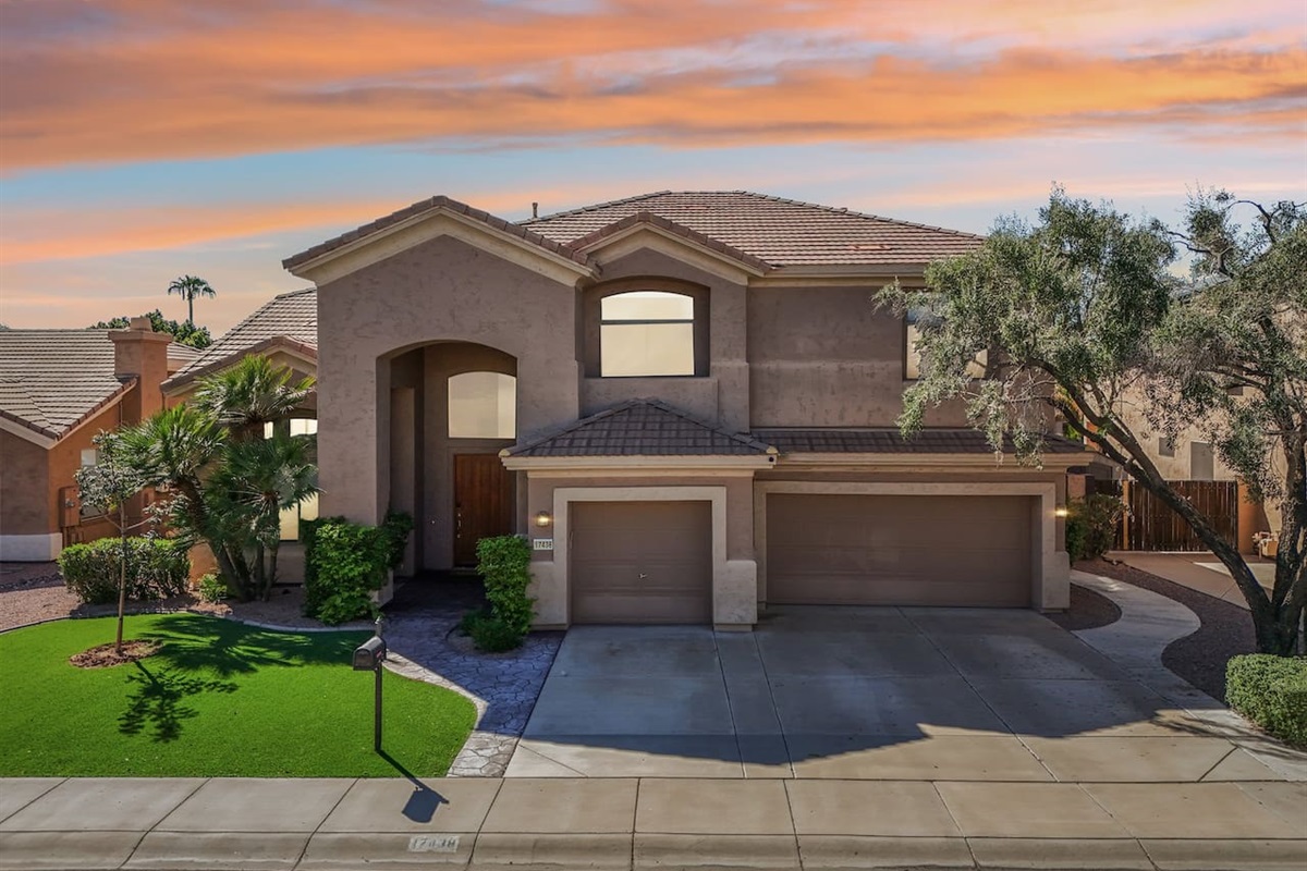 Welcome to your Scottsdale getaway! Spacious two-story home with a 3-car garage, desert landscaping, and beautiful curb appeal.