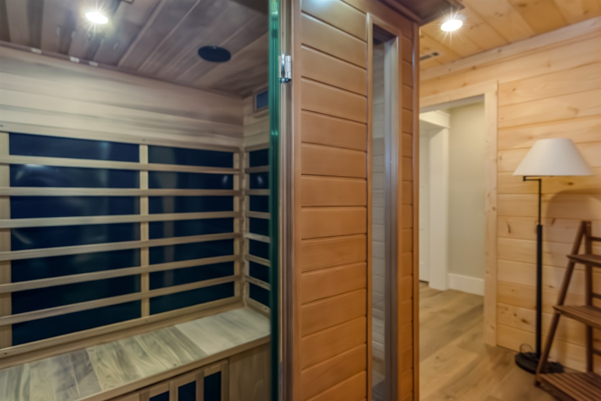 Indoor sauna!