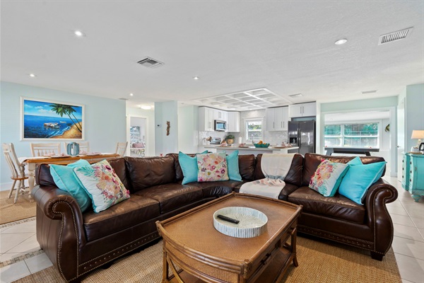 Leather Sectional Couch