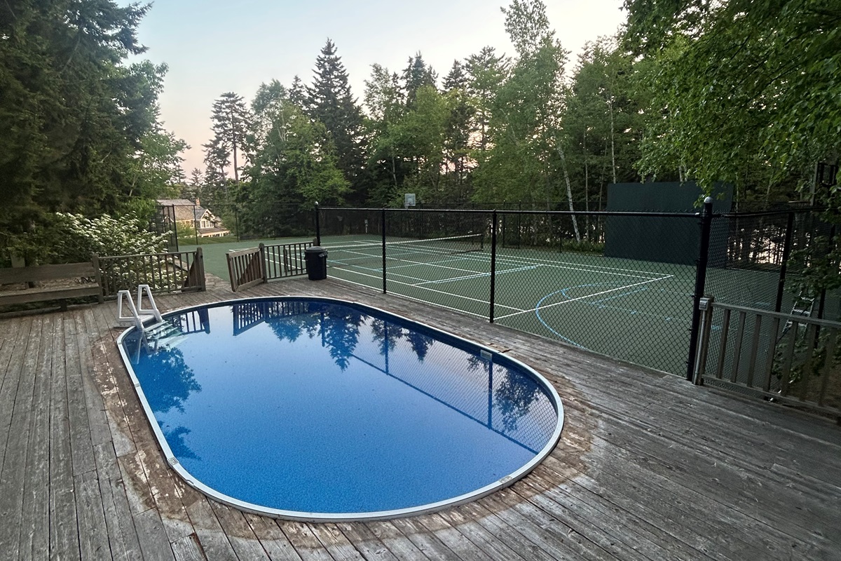 Pool / Tennis Court (New Deck installed for 2026)