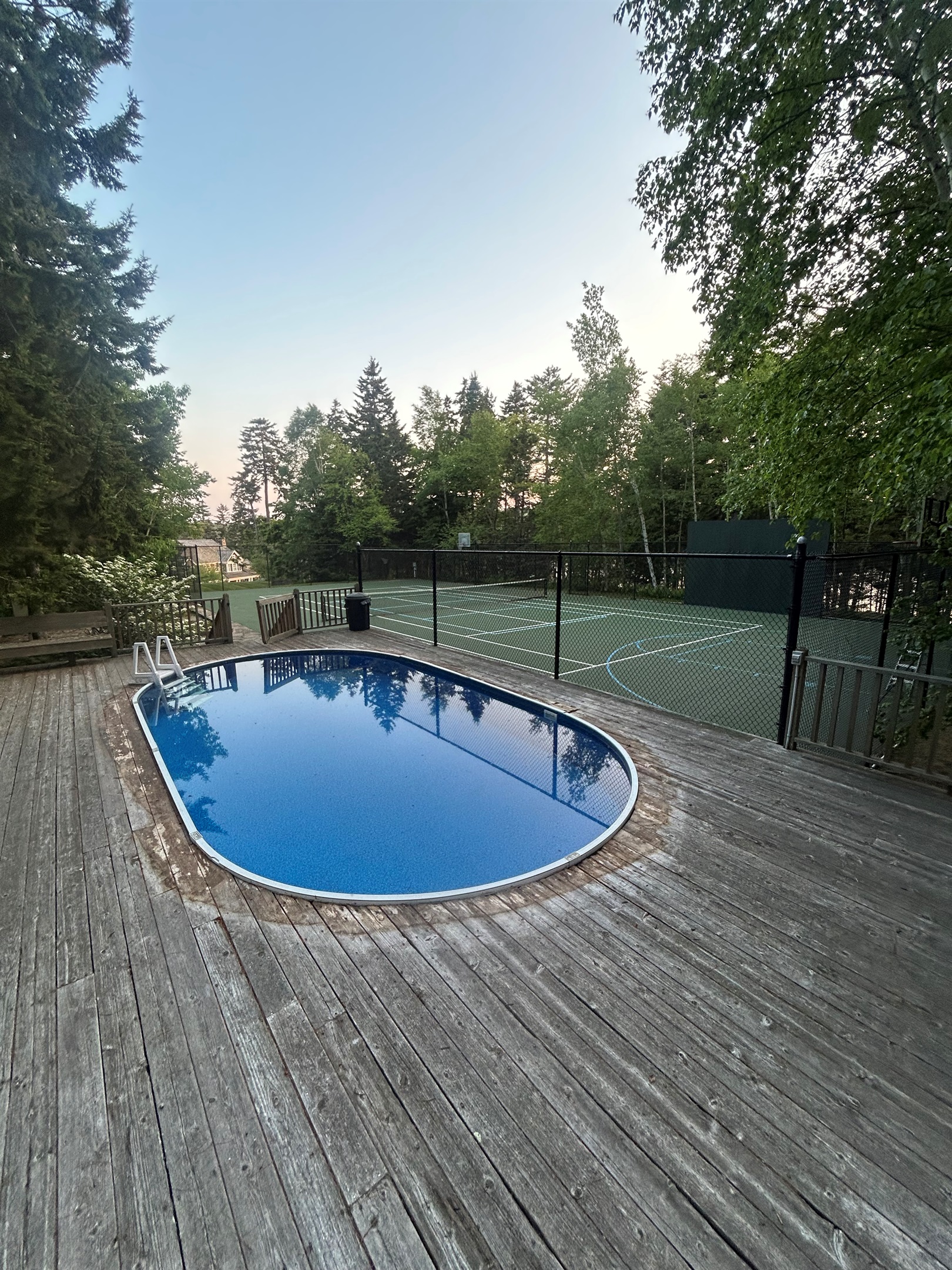 Pool / Tennis Court (New Deck installed for 2026)