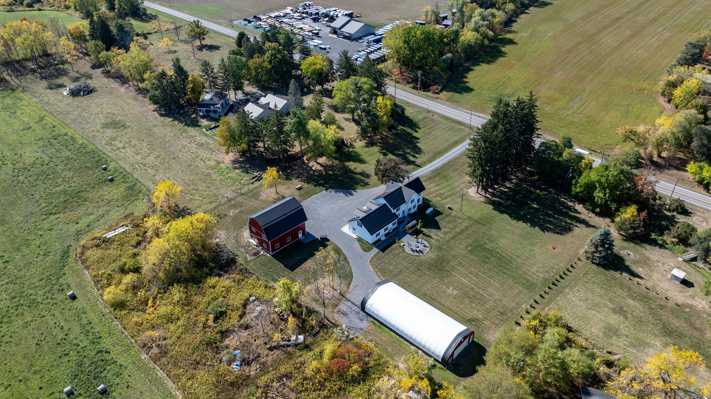 Peaceful Finger Lakes property offering wide-open views and charming farm-style living