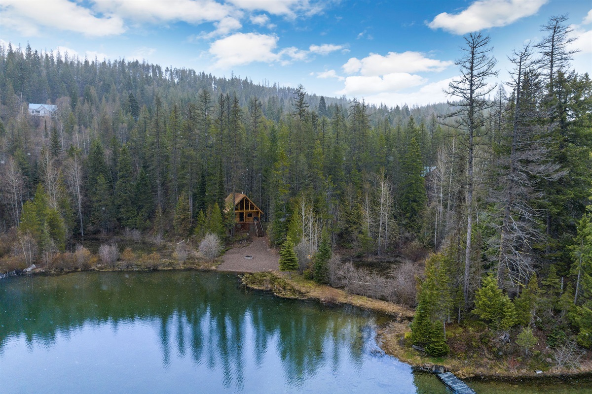 The Grizzly Den View from Lake