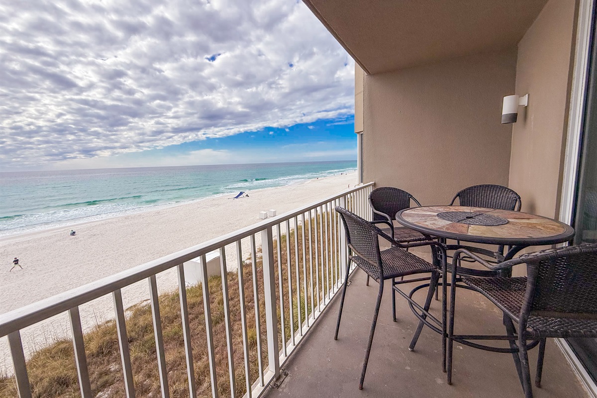 Gulf views from the private balcony