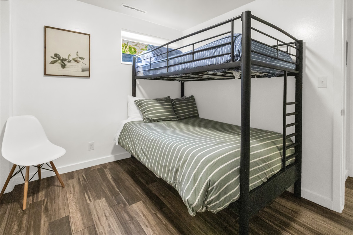 Bunk beds in second bedroom
