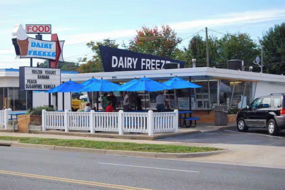 Plan to make a stop at Dairy Freeze for legendary ice cream and hamburgers!