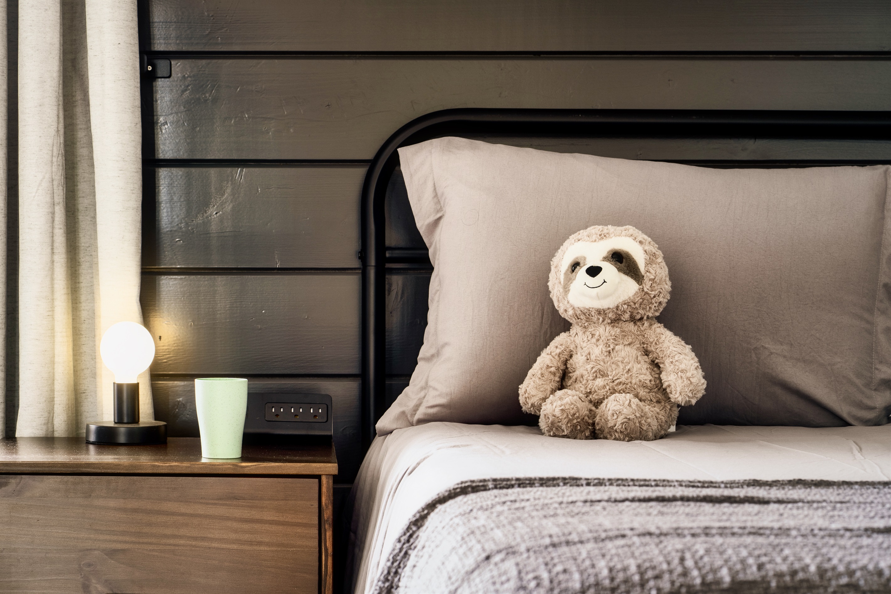 Bringing a touch of adorable charm to my bedside – meet my little sloth companion!