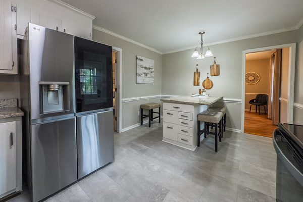 Kitchen with island seating