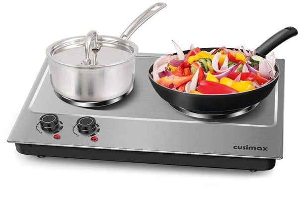 Double burner cooktop.