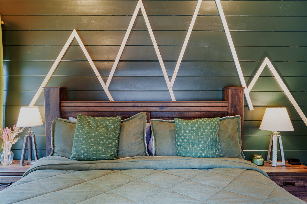 Escape to the serenity of The Emerald Forest Suite.