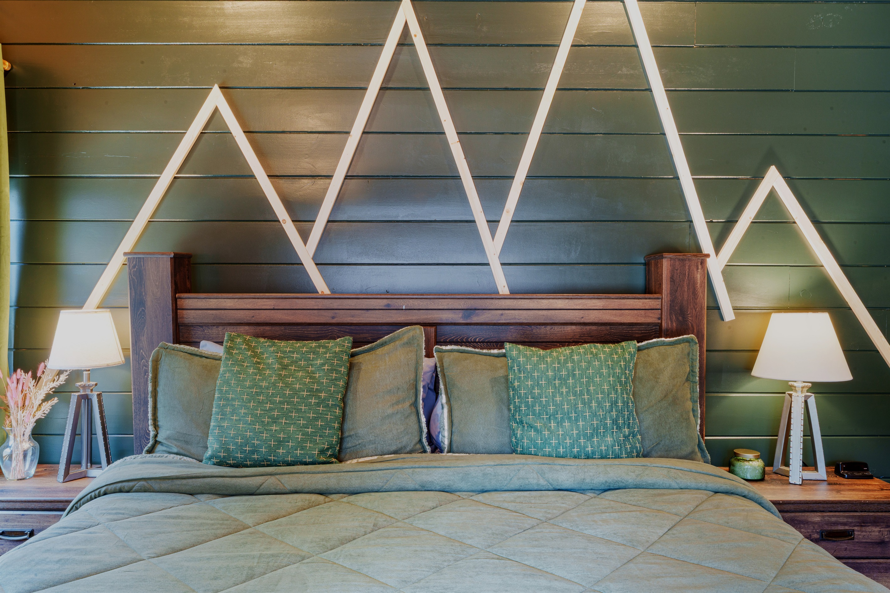 Escape to the serenity of The Emerald Forest Suite.