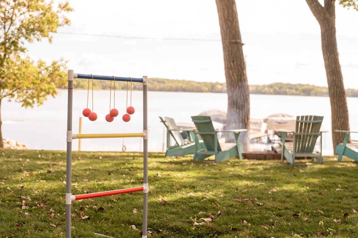 Lots of space for yard games!