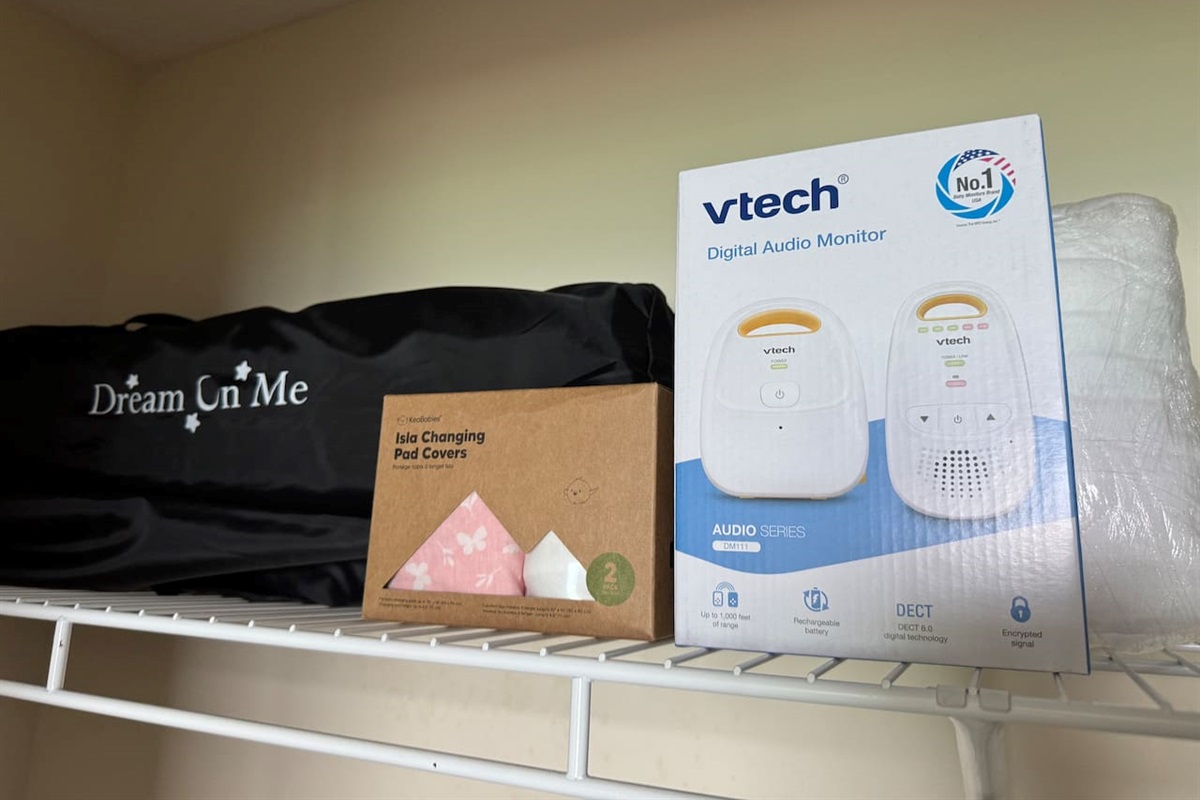 PAC-n-play, baby monitors and changing pads