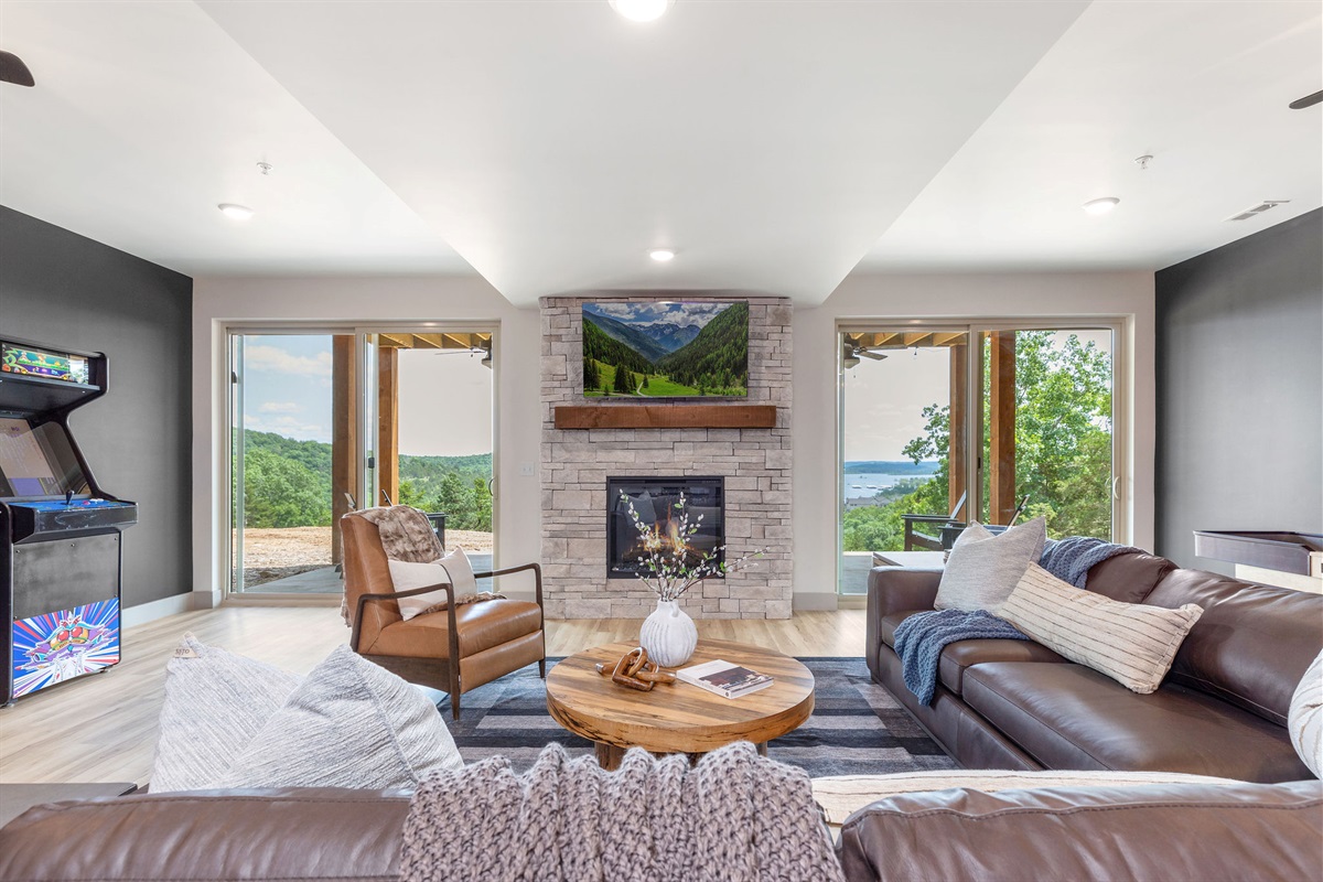 Lower level living room