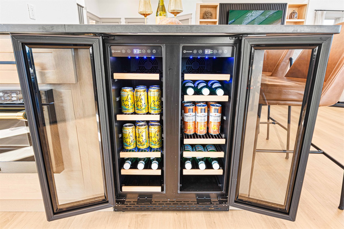 Mini fridge for water, beer, or wine