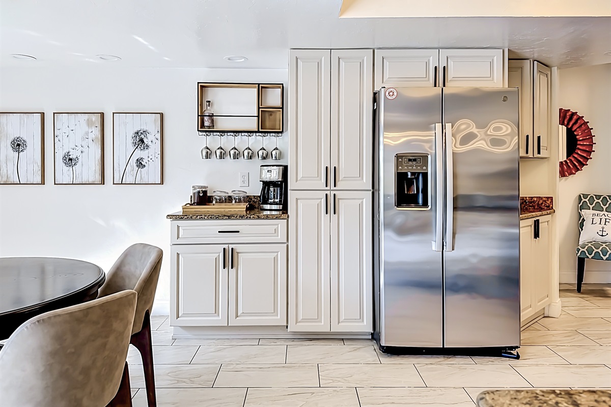 Prepare your favorite breakfast meal, and enjoy it in our own little kitchen nook. 