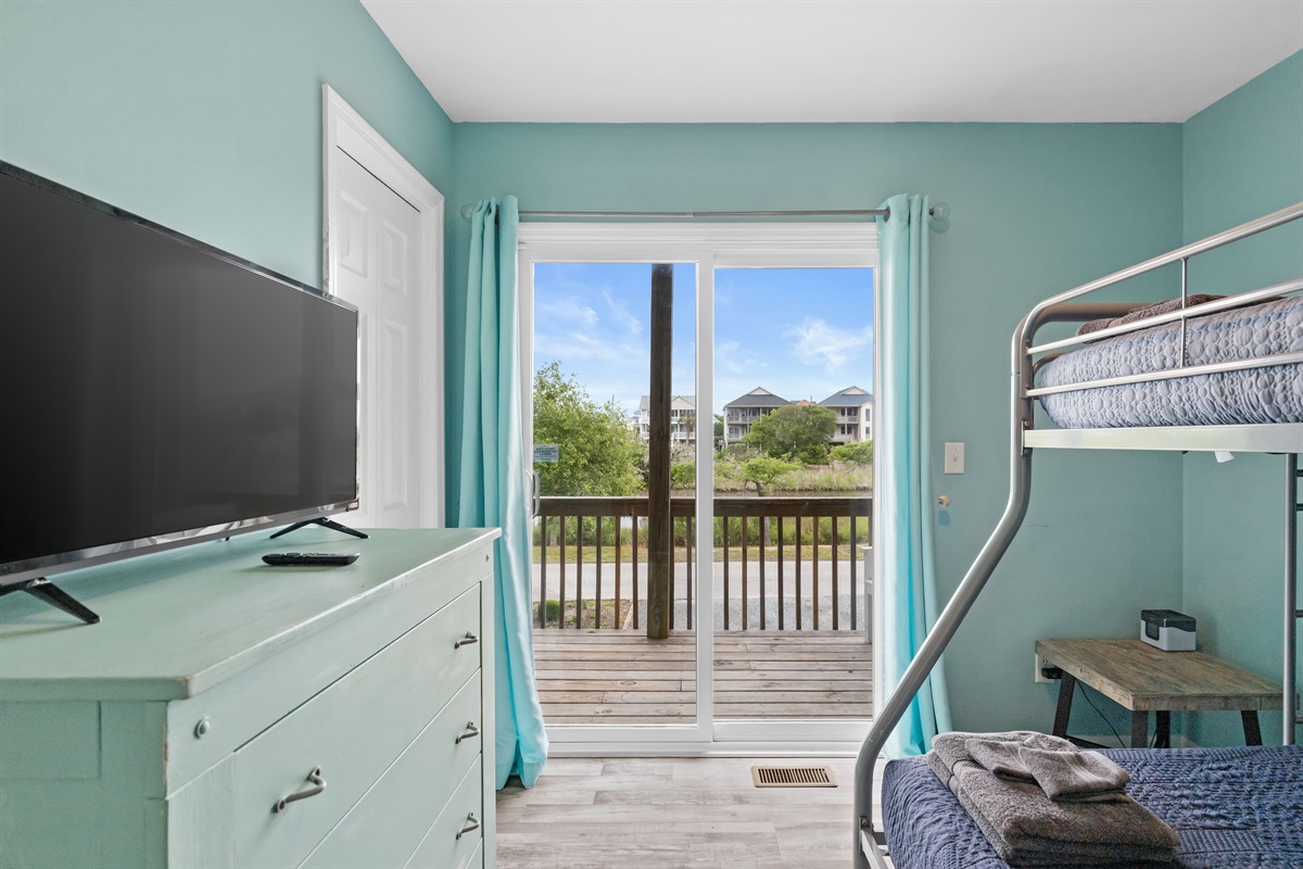 Another fun bunk room setup perfect for kids and group stays