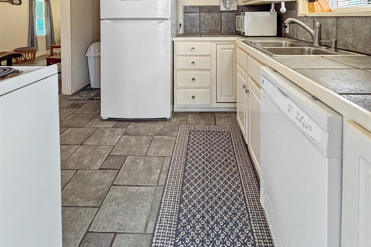 Fully stocked kitchen