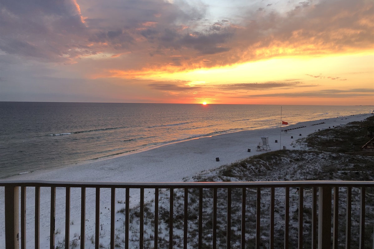 Our private balcony view