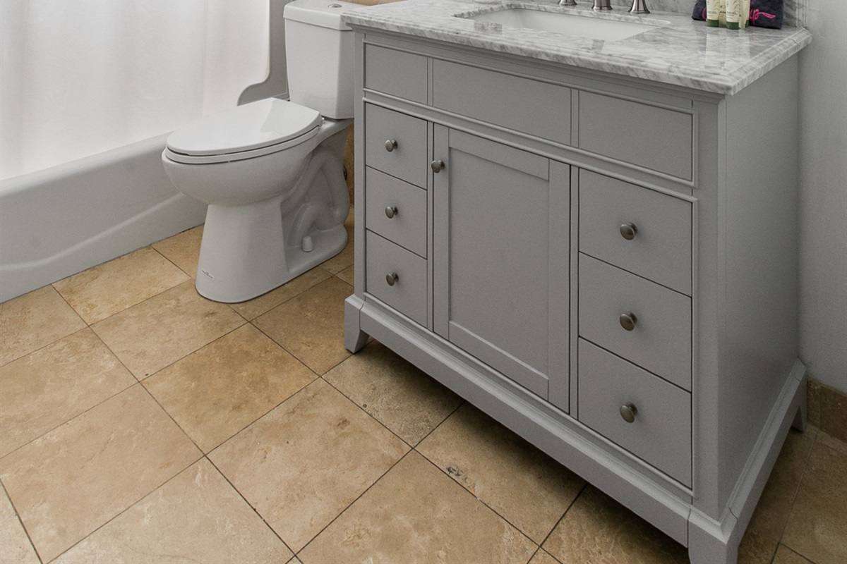 Guest Suite en-suite bath with tub