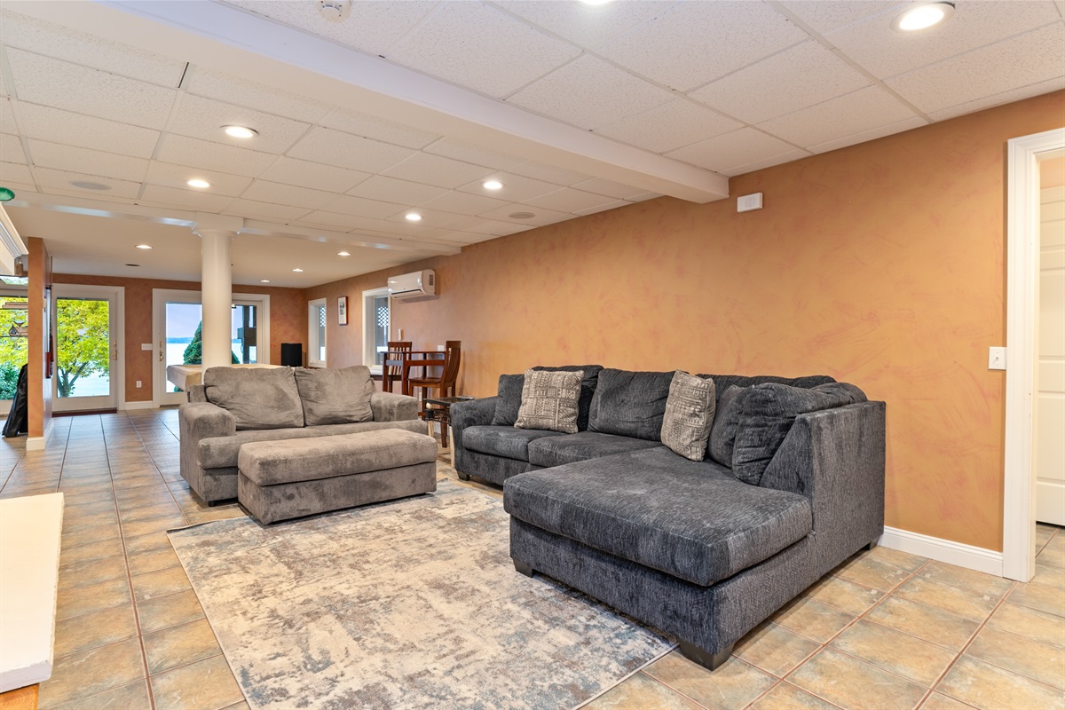 Lower level living room