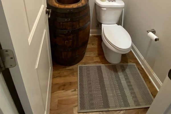 Small half bath on main level.