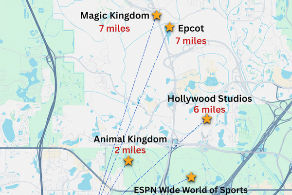 Close to Disney Parks!
