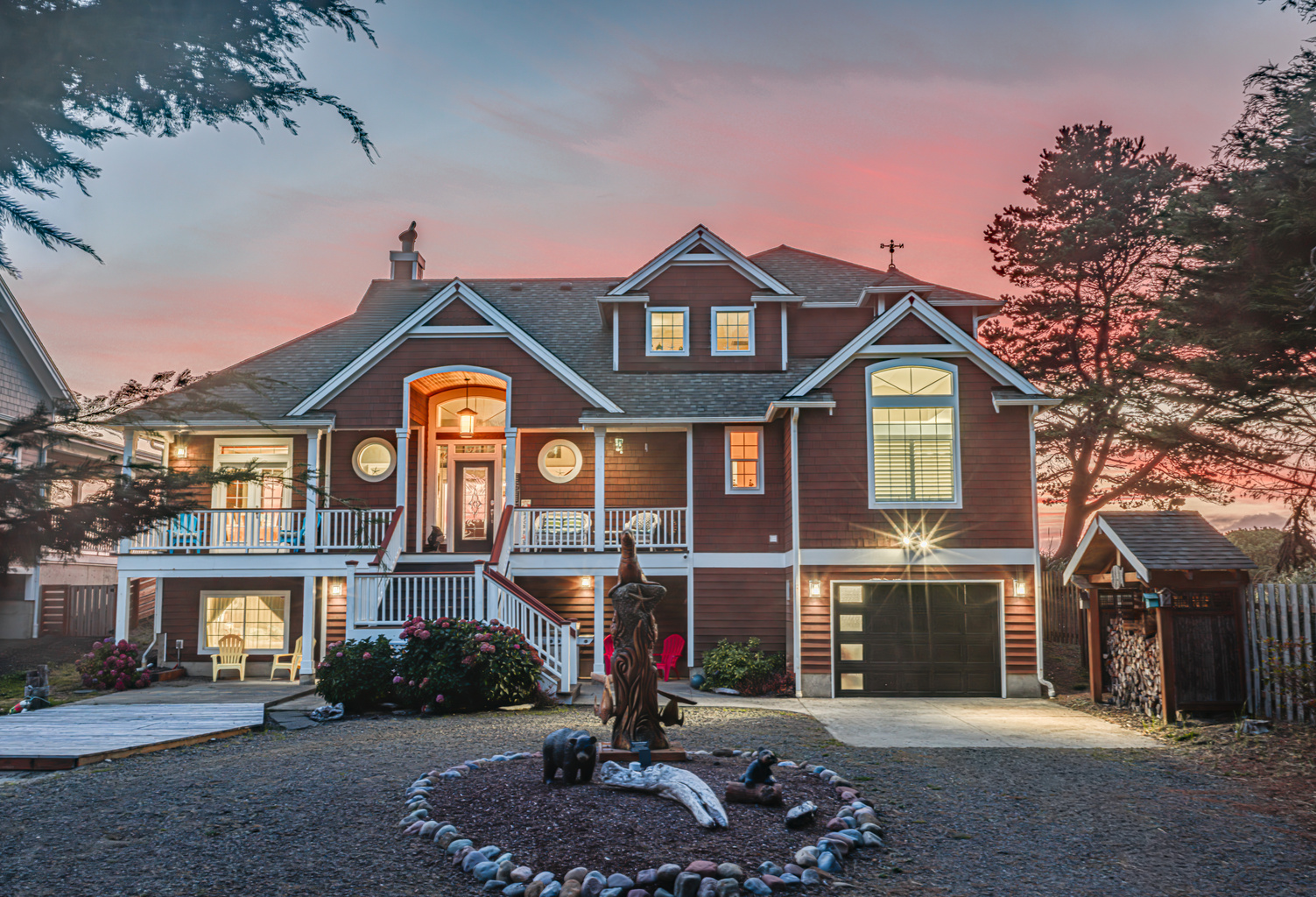This Nantucket style beach house is one of a kind!