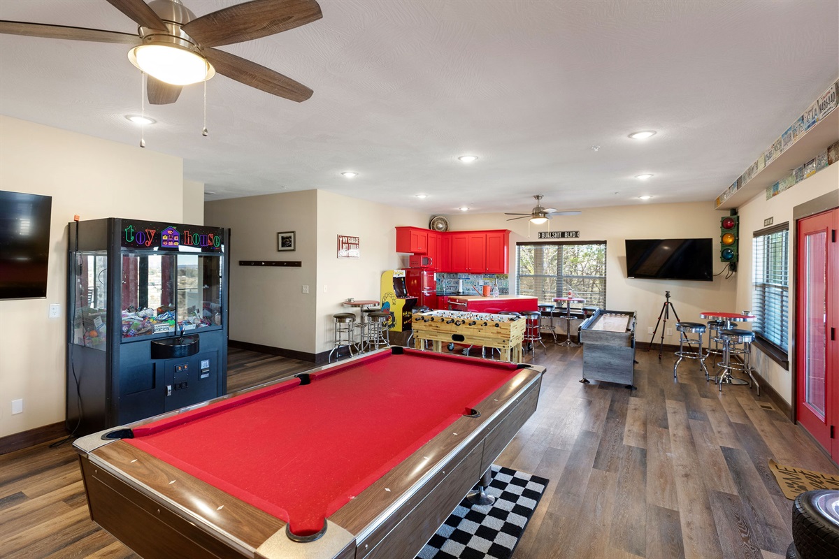 Relax at the game room downstairs!