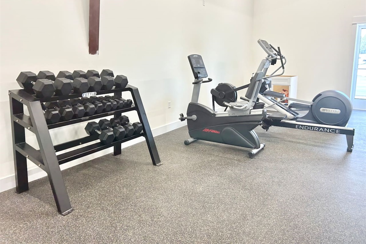 Another look at the gym facilities, showing the clean, modern equipment available to all guests.
