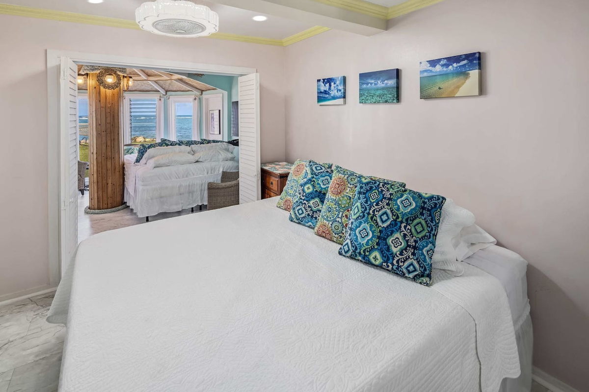 Bedroom #4-Coral Bedroom with California King Size Bed