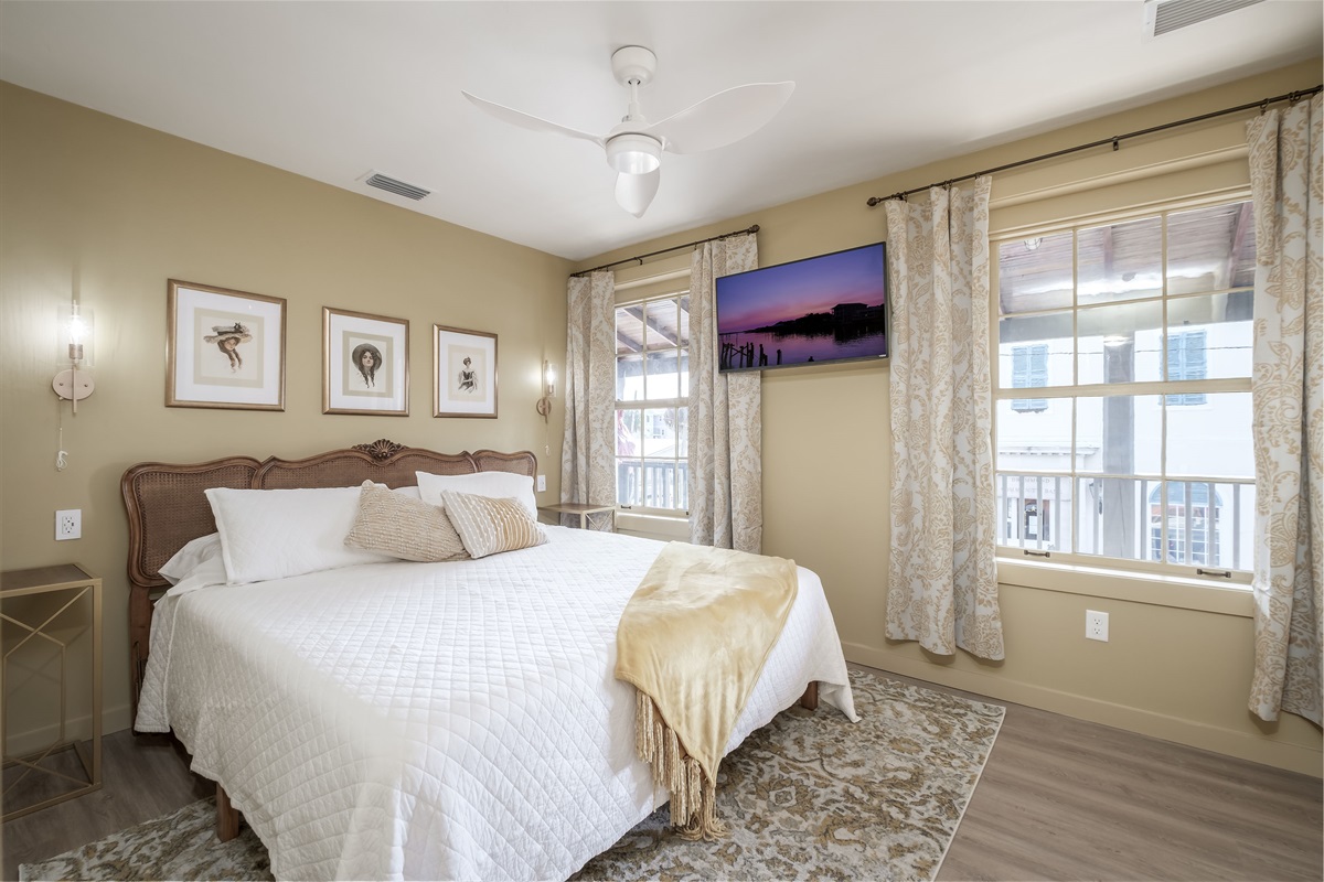 Master Bedroom with King Sized Bed