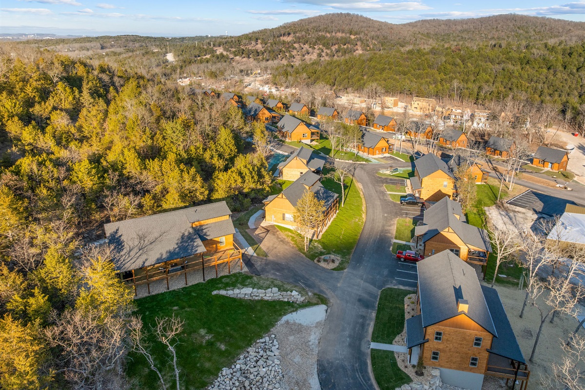 A wide-angle look at the area with nature in every direction.