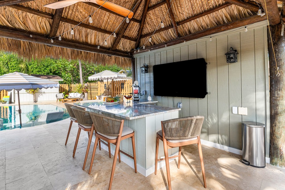 Day or night, rain or shine, you'll be able to enjoy the beautiful outdoor space.