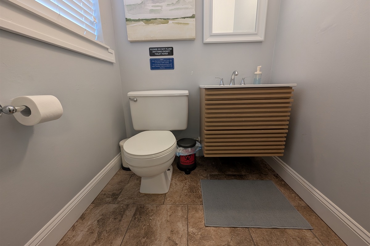 Half bath in the master