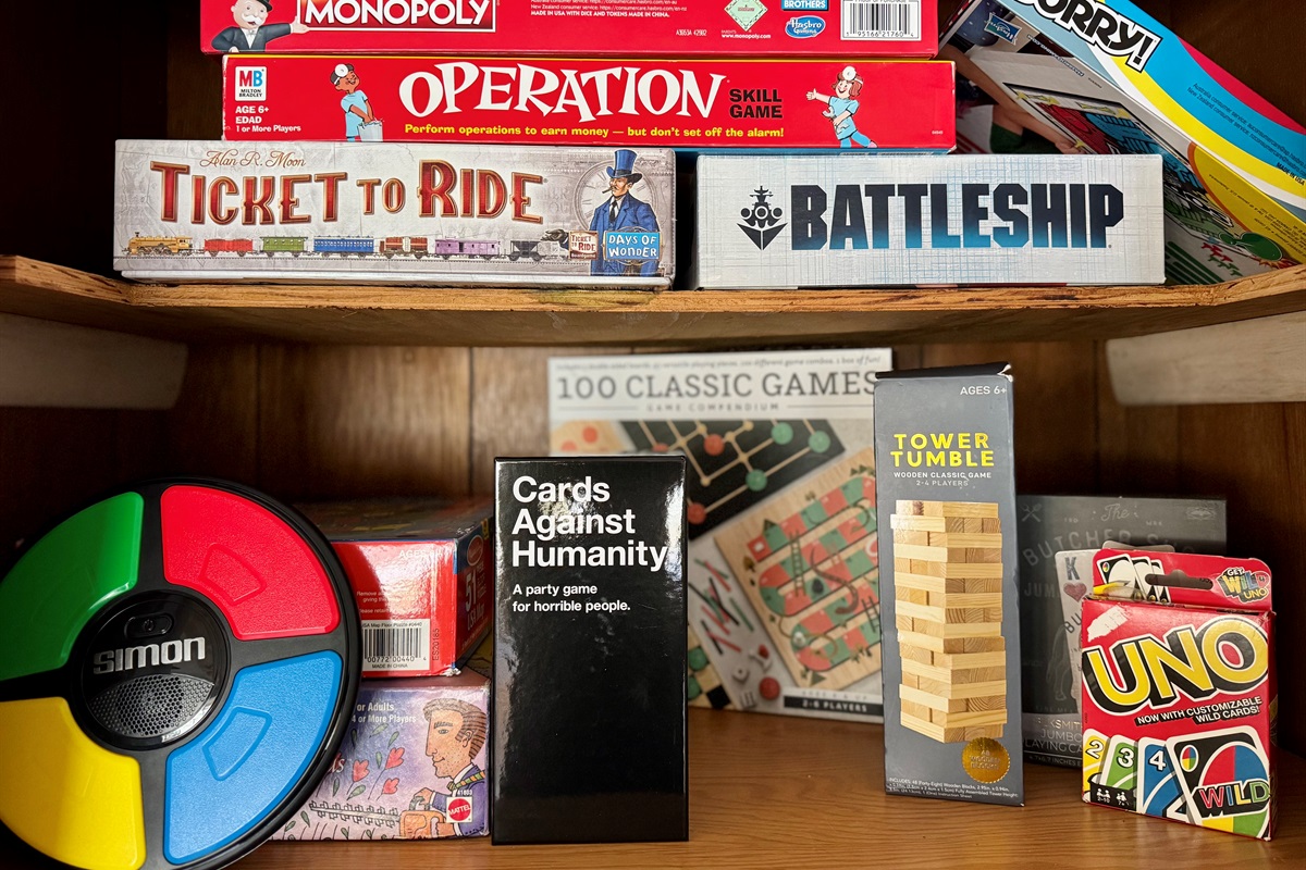 Family nights come alive with timeless games and laughter.